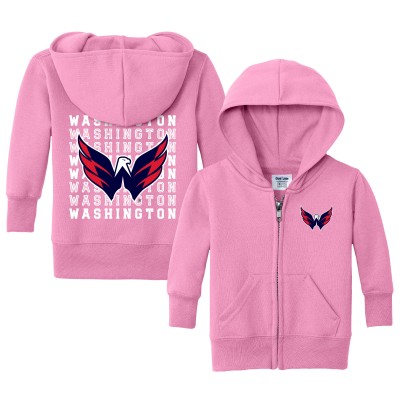 Малышам Washington Capitals Chad & Jake Light Pink Full-Zip Retro Sweatshirt