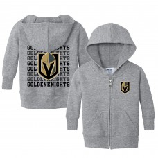 Малышам Vegas Golden Knights Chad & Jake Heather Gray Full-Zip Retro Sweatshirt