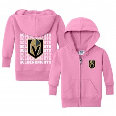 Малышам Vegas Golden Knights Chad & Jake Light Pink Full-Zip Retro Sweatshirt