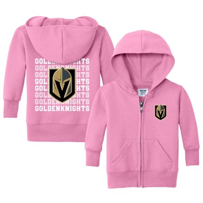 Малышам Vegas Golden Knights Chad & Jake Light Pink Full-Zip Retro Sweatshirt