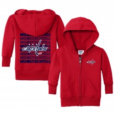 Малышам Washington Capitals Chad & Jake Red Full-Zip Retro Sweatshirt