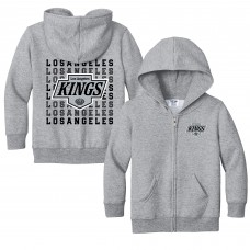 Toddler Los Angeles Kings Chad & Jake Heather Gray Full-Zip Retro Sweatshirt