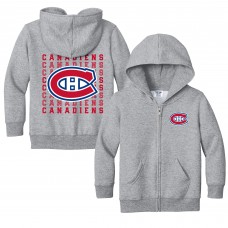 Toddler Montreal Canadiens Chad & Jake Heather Gray Full-Zip Retro Sweatshirt Toddler Montreal Canadiens Chad & Jake Heather Gray Full-Zip Retro Sweatshirt