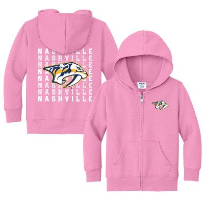 Toddler Nashville Predators Chad & Jake Light Pink Full-Zip Retro Sweatshirt