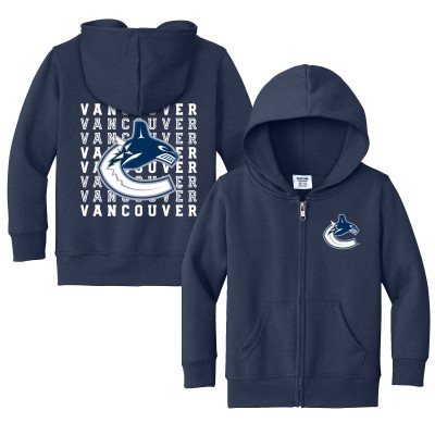 Toddler Vancouver Canucks Chad & Jake Navy Full-Zip Retro Sweatshirt