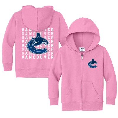 Toddler Vancouver Canucks Chad & Jake Light Pink Full-Zip Retro Sweatshirt