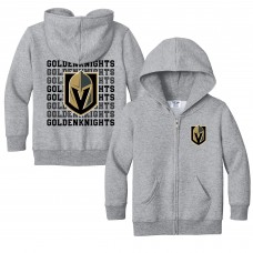 Toddler Vegas Golden Knights Chad & Jake Heather Gray Full-Zip Retro Sweatshirt