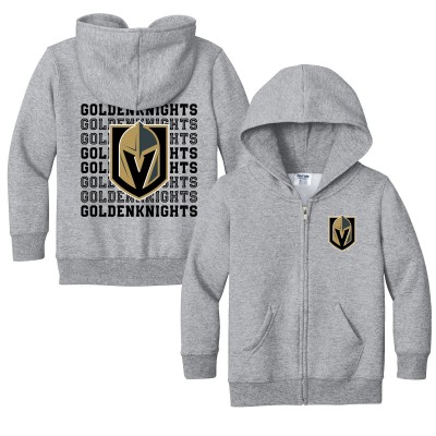 Toddler Vegas Golden Knights Chad & Jake Heather Gray Full-Zip Retro Sweatshirt