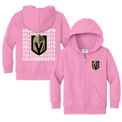 Toddler Vegas Golden Knights Chad & Jake Light Pink Full-Zip Retro Sweatshirt