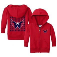 Toddler Washington Capitals Chad & Jake Red Full-Zip Retro Sweatshirt