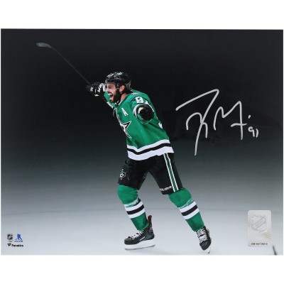 Tyler Seguin Dallas Stars Autographed Fanatics Authentic 8 x 10 Kelly Green Jersey Celebration Spotlight Photograph