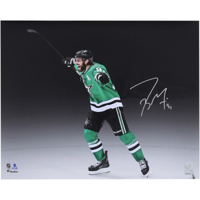 Tyler Seguin Dallas Stars Autographed Fanatics Authentic 16 x 20 Kelly Green Jersey Celebration Spotlight Photograph