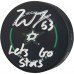 Wyatt Johnston Dallas Stars Autographed Fanatics Authentic Official Game Puck with Lets Go Stars Inscription
