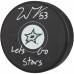 Wyatt Johnston Dallas Stars Autographed Fanatics Authentic Hockey Puck with Lets Go Stars Inscription