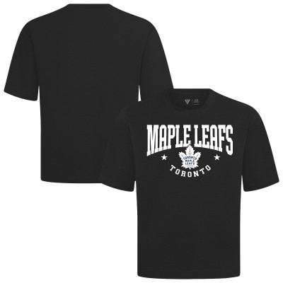Toronto Maple Leafs Levelwear Black Luxe Signature Knit T-Shirt
