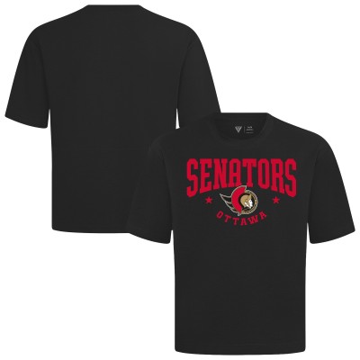 Ottawa Senators Levelwear Black Luxe Signature Knit T-Shirt