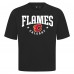 Calgary Flames Levelwear Black Luxe Signature Knit T-Shirt