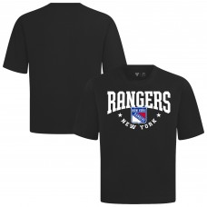 New York Rangers Levelwear Black Luxe Signature Knit T-Shirt
