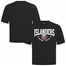 New York Islanders Levelwear Black Luxe Signature Knit T-Shirt New York Islanders Levelwear Black Luxe Signature Knit T-Shirt