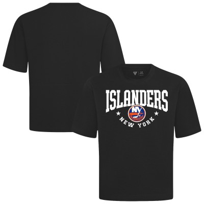 New York Islanders Levelwear Black Luxe Signature Knit T-Shirt