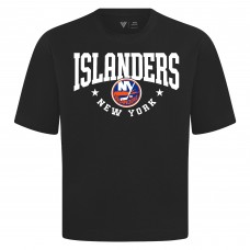 New York Islanders Levelwear Black Luxe Signature Knit T-Shirt New York Islanders Levelwear Black Luxe Signature Knit T-Shirt
