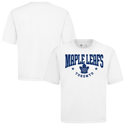 Toronto Maple Leafs Levelwear White Luxe Signature Knit T-Shirt