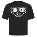 Vancouver Canucks Levelwear Black Luxe Signature Knit T-Shirt