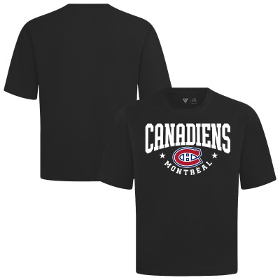 Футболка Montreal Canadiens Levelwear Black Luxe Signature Knit