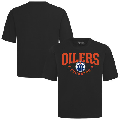 Футболка Edmonton Oilers Levelwear Black Luxe Signature Knit