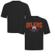 Футболка Edmonton Oilers Levelwear Black Luxe Signature Knit
