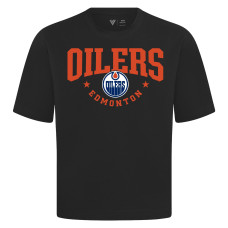 Футболка Edmonton Oilers Levelwear Black Luxe Signature Knit Футболка Edmonton Oilers Levelwear Black Luxe Signature Knit