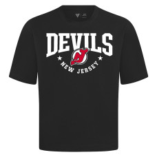 Футболка New Jersey Devils Levelwear Black Luxe Signature Knit