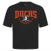 Anaheim Ducks Levelwear Black Luxe Signature Knit T-Shirt