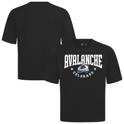 Colorado Avalanche Levelwear Black Luxe Signature Knit T-Shirt