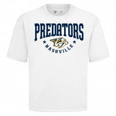 Nashville Predators Levelwear White Luxe Signature Knit T-Shirt