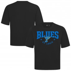 St. Louis Blues Levelwear Black Luxe Signature Knit T-Shirt