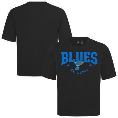 St. Louis Blues Levelwear Black Luxe Signature Knit T-Shirt