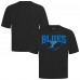 St. Louis Blues Levelwear Black Luxe Signature Knit T-Shirt