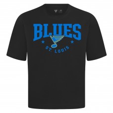 St. Louis Blues Levelwear Black Luxe Signature Knit T-Shirt