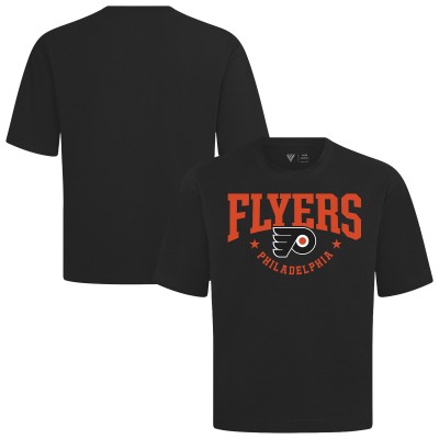 Philadelphia Flyers Levelwear Black Luxe Signature Knit T-Shirt