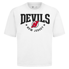 Футболка New Jersey Devils Levelwear White Luxe Signature Knit
