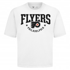 Philadelphia Flyers Levelwear White Luxe Signature Knit T-Shirt