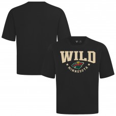 Minnesota Wild Levelwear Black Luxe Signature Knit T-Shirt