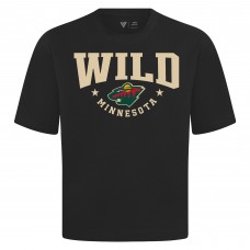 Minnesota Wild Levelwear Black Luxe Signature Knit T-Shirt