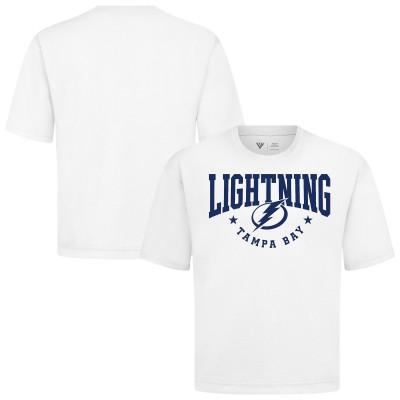 Tampa Bay Lightning Levelwear White Luxe Signature Knit T-Shirt