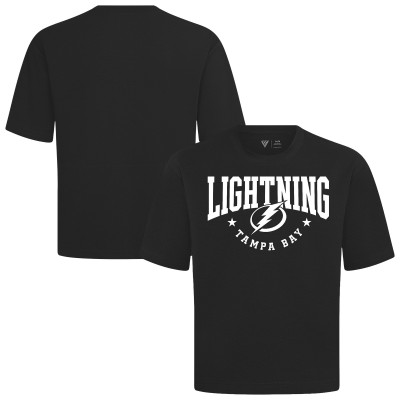 Tampa Bay Lightning Levelwear Black Luxe Signature Knit T-Shirt
