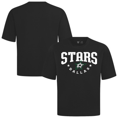 Dallas Stars Levelwear Black Luxe Signature Knit T-Shirt