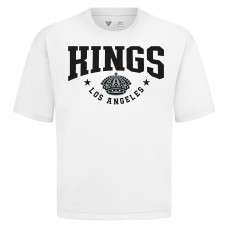 Los Angeles Kings Levelwear White Luxe Signature Knit T-Shirt