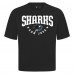 San Jose Sharks Levelwear Black Luxe Signature Knit T-Shirt