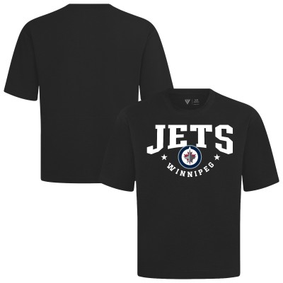 Winnipeg Jets Levelwear Black Luxe Signature Knit T-Shirt